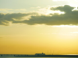 Fototapeta premium 黄色い朝焼け