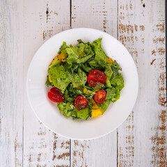 salad with tomatoes and feta