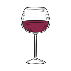 red wine glass