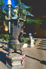 Offertory box, Gandan monastery, Ulaanbaatar, Mongolia