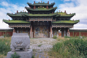 Obraz premium Bogd Khan Winter palace, Peace gate, Ulaanbaatar, Mongolia