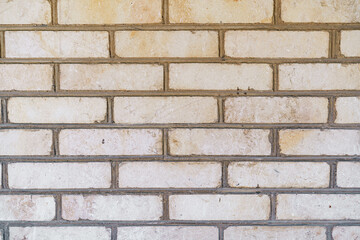 White old brick wall background, copy space