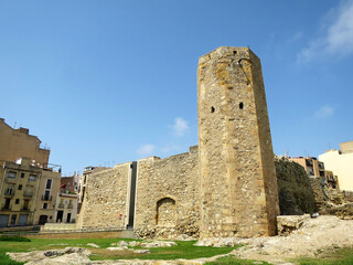 Fototapeta na wymiar The Monges Tower (Torre de les Monges) in Tarragona, SPAIN