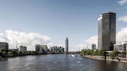 buildings on the river