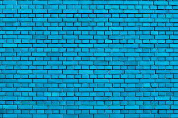 light blue colored brick wall background