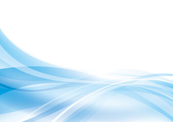 青のウェーブ抽象背景