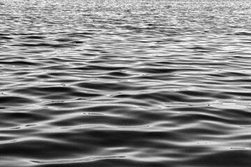 water surface in black and white mode