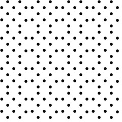 Seamless pattern of black dots on white background.