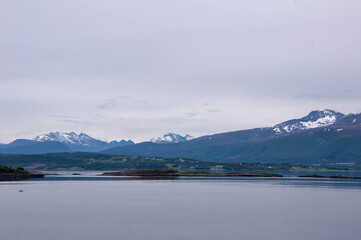 Obraz premium Norwegian fjords landscapes vistas