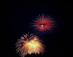 Fototapeta premium fireworks, new year's eve, new year, pyrotechnics, 