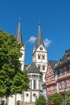 Die St. Severus Kirche in Boppard, Rheinland-Pfalz