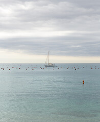 beach and sea in a beautiful place of Palagrugell