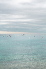 beach and sea in a beautiful place of Palagrugell