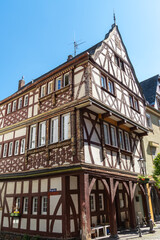 Historisches Fachwerkhaus in der Oberstraße in Boppard, Rheinland-Pfalz