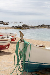 boats on the beach of Palafrugell
