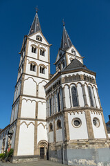 Fototapeta na wymiar Die St. Severus Kirche in Boppard, Rheinland-Pfalz