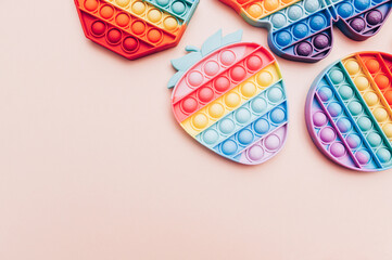 Rainbow Pop It Bubble Sensory Fidget Toys