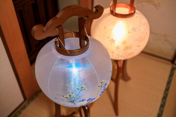 和室とお盆提灯