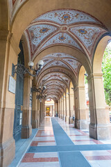 Fototapeta premium The famous and beautiful arcades of Bologna
