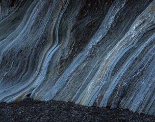 new zealand, south island, rock, gneiss, structure, stone, metamorphic, rock layers, sight, nature, 