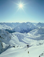 valluga peak, st. christoph, arlberg, valluga cable car, 