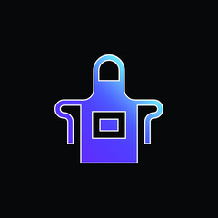 Apron blue gradient vector icon