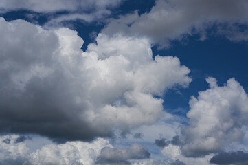  Cumulus big clouds on the blue sky wallpaper