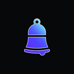 Bell blue gradient vector icon