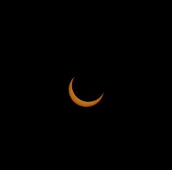 Fototapeta na wymiar incomplete solar eclipse