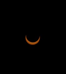 Obraz na płótnie Canvas incomplete solar eclipse/ trans x-ray film 