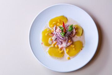 Ceviche with salmon