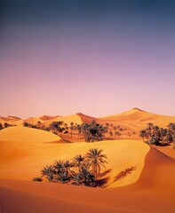 Fototapeta na wymiar algeria, sahara, sand dunes, palm groves, africa, desert, desert landscape, dunes, sand, palm trees, plants, vegetation, sandy desert, landscape, oases, 
