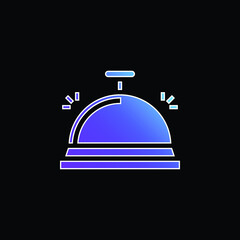 Bell blue gradient vector icon