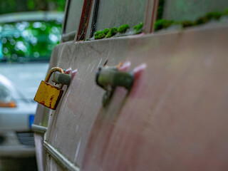 padlock on the fence