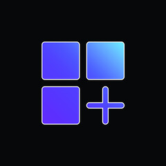 Add blue gradient vector icon