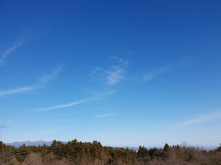 clouds over the field