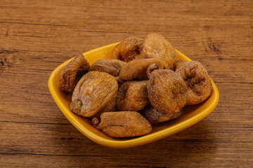 Dry sweet fig fruit heap