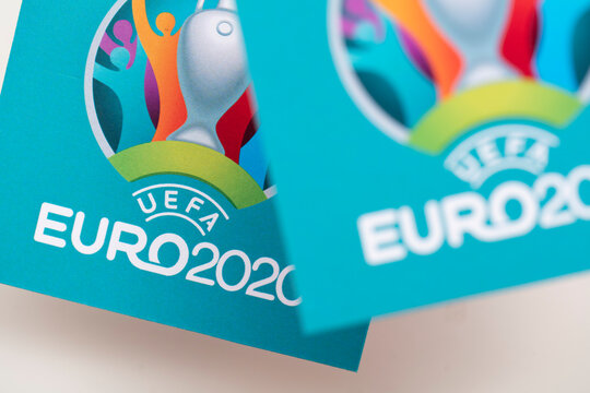 LONDON, UK - June 2021: Logo For The 2020 UEFA European Championship