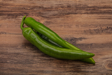 Ripe tasty spicy green pepper