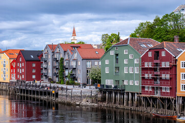 Fototapeta premium Norwegian mountain fjords landscape