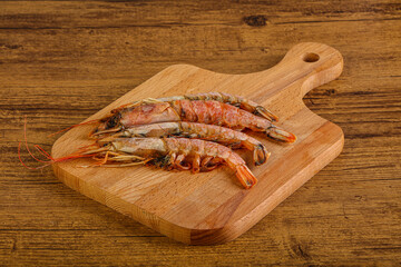 Tasty big Langoustine over the board