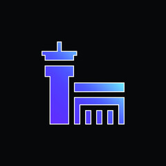 Airport blue gradient vector icon