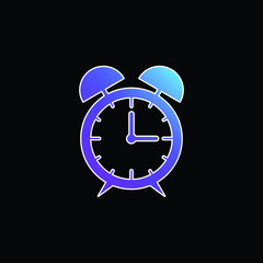 Alarm Clock blue gradient vector icon