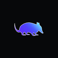 Ant Eater Shape blue gradient vector icon