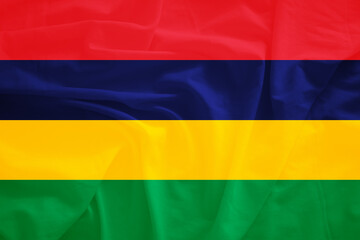 Mauritius flag with 3d effect