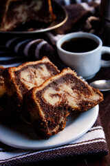 piece of cake on a plate