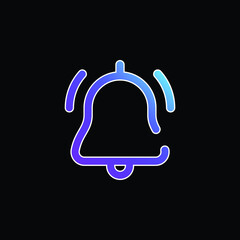 Alarm blue gradient vector icon