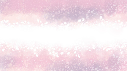 Abstract sweet pink watercolor background with space for text for card design.