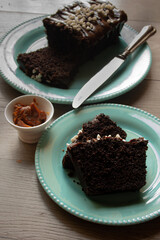 chocolate cake on a plate