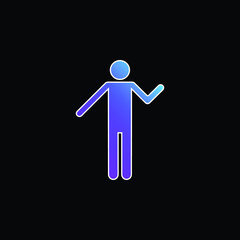Basic Silhouette blue gradient vector icon